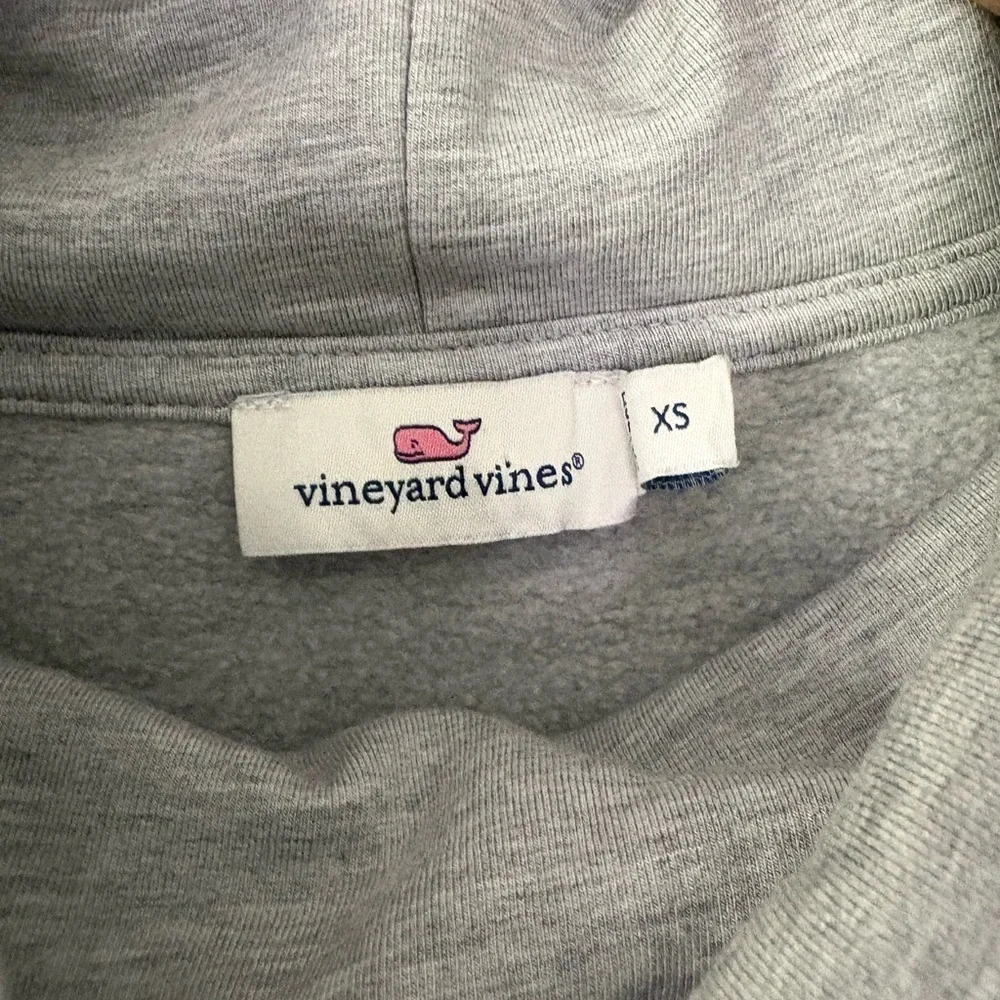 Vineyard Vines Funnel Neck 100% Cotton Sweatshirt Grey Size XS